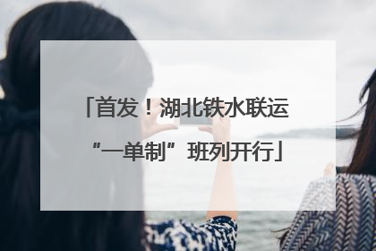 首发！湖北铁水联运“一单制”班列开行